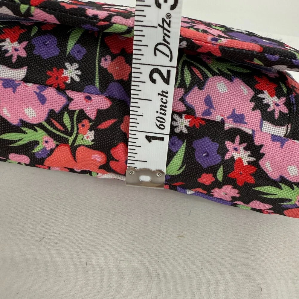 Pencil or Makeup Brush Case Purple/Black/Floral